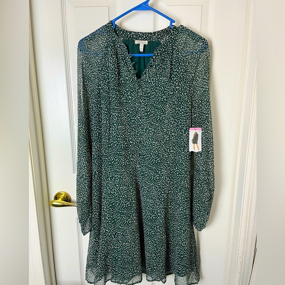 Joie limited edition balloon sleeve arctic animal spot dress, size S